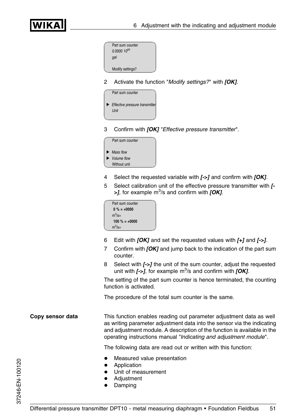 WIKA DPT-10 User Manual | Page 51 / 92