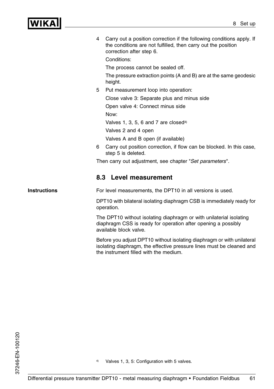 3 level measurement | WIKA DPT-10 User Manual | Page 61 / 92