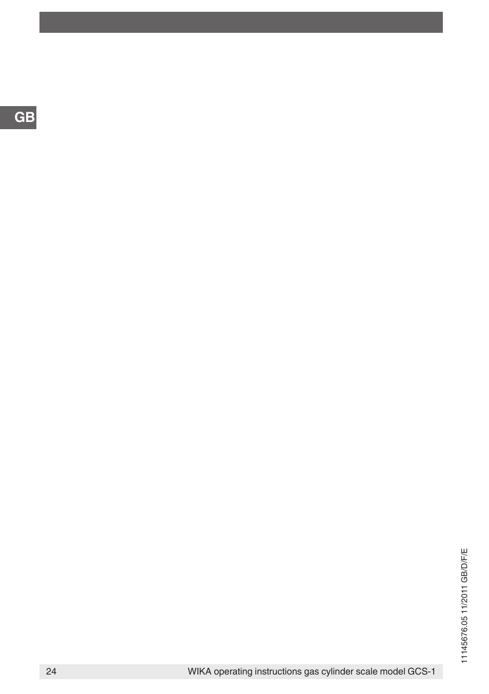 WIKA GCS-1 User Manual | Page 24 / 76
