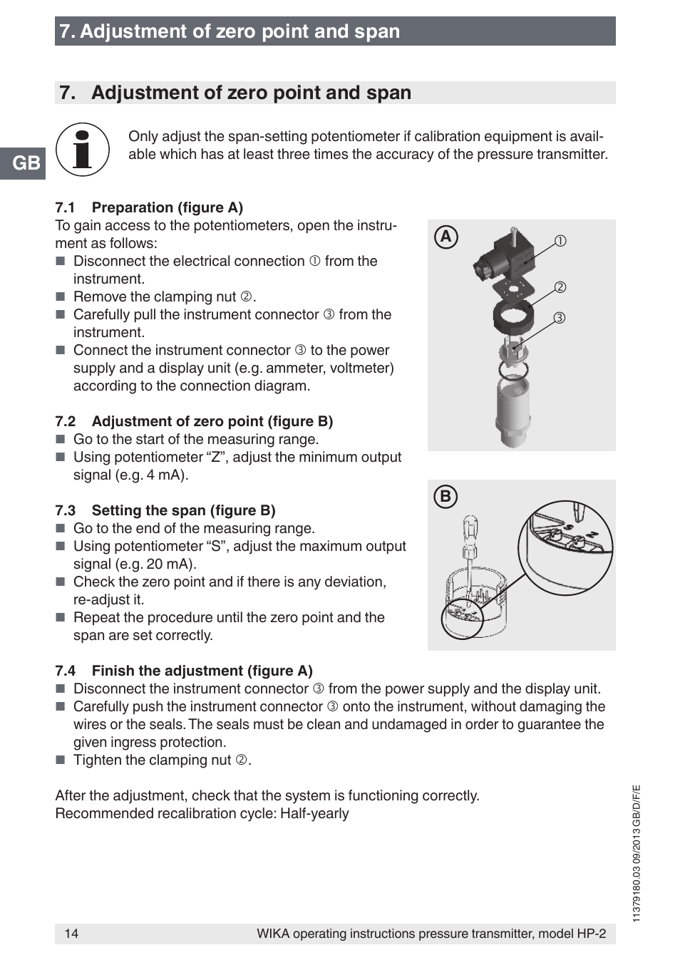 WIKA HP-2 User Manual | Page 14 / 84