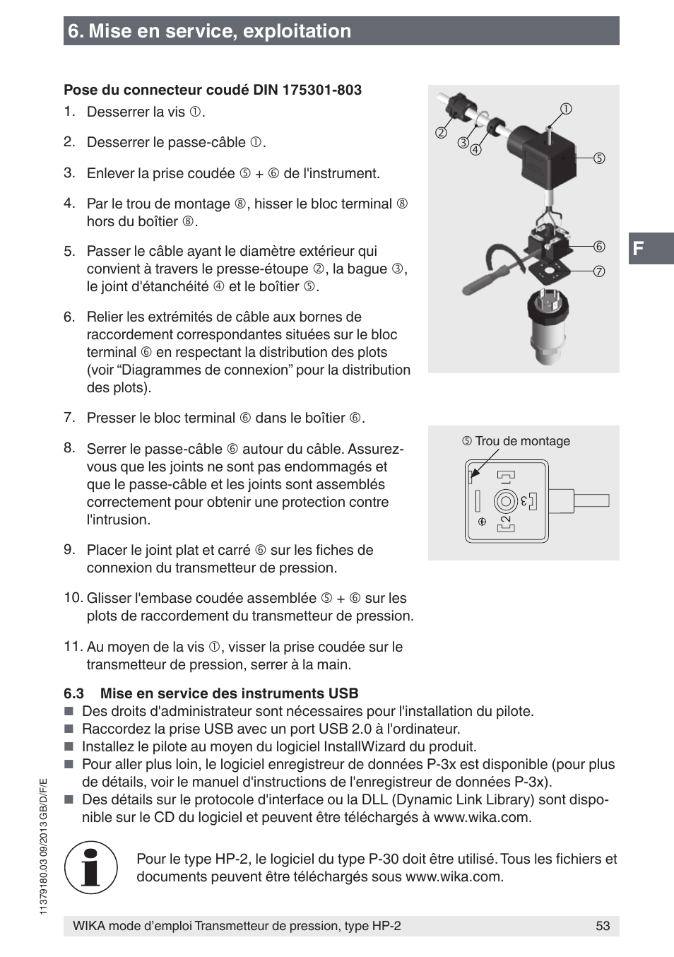 Mise en service, exploitation | WIKA HP-2 User Manual | Page 53 / 84