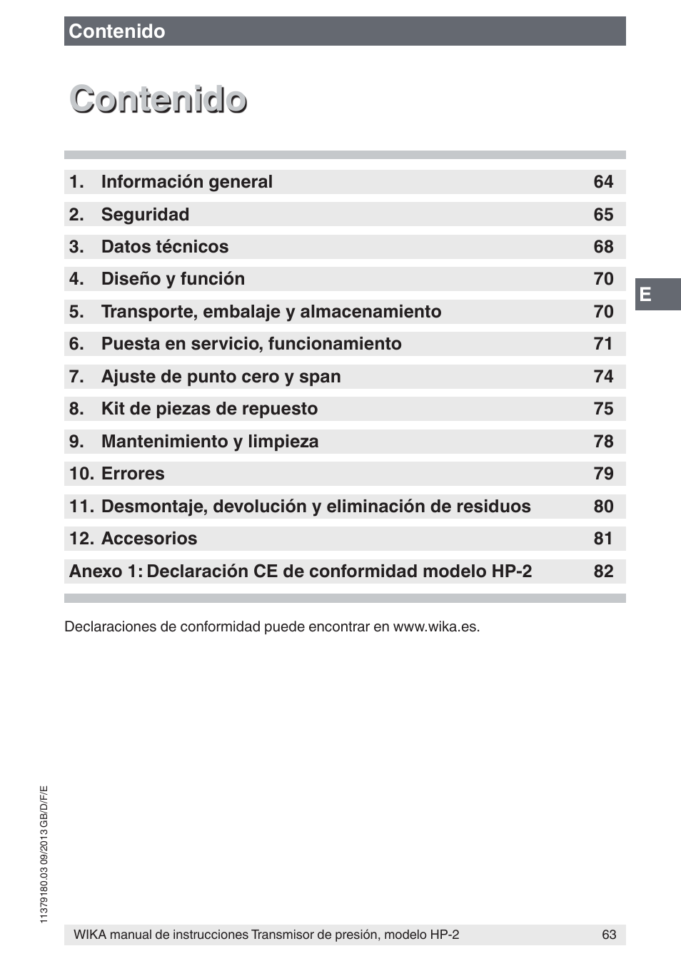WIKA HP-2 User Manual | Page 63 / 84