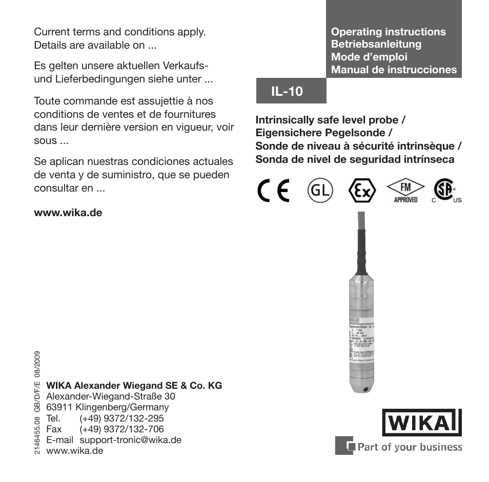 WIKA IL-10 User Manual | 31 pages