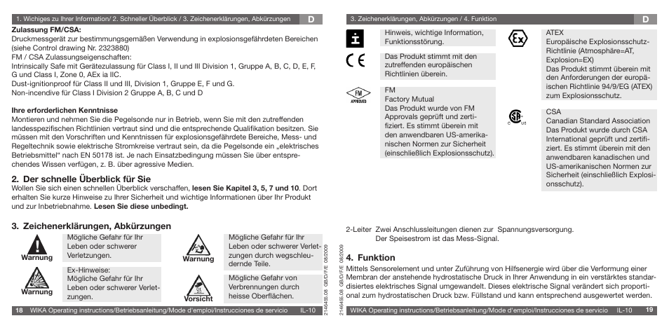 WIKA IL-10 User Manual | Page 10 / 31