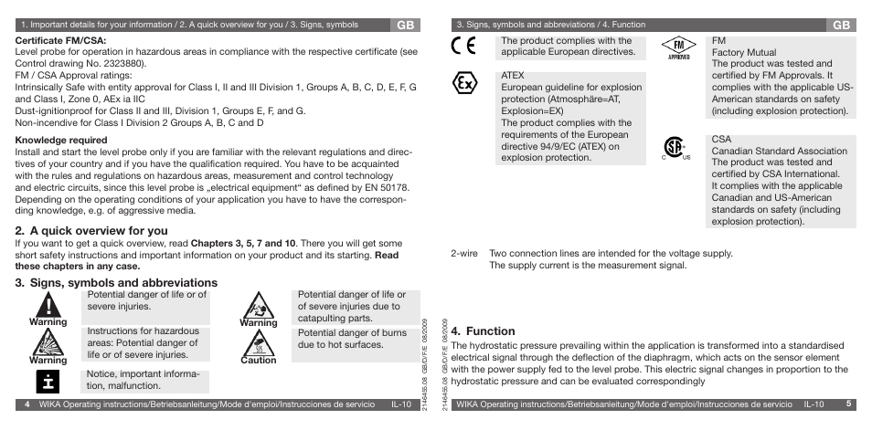WIKA IL-10 User Manual | Page 3 / 31