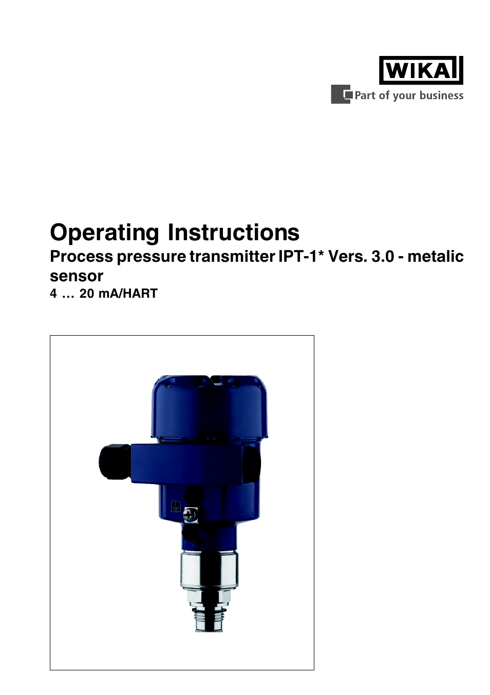 WIKA IPT-11 User Manual | 56 pages