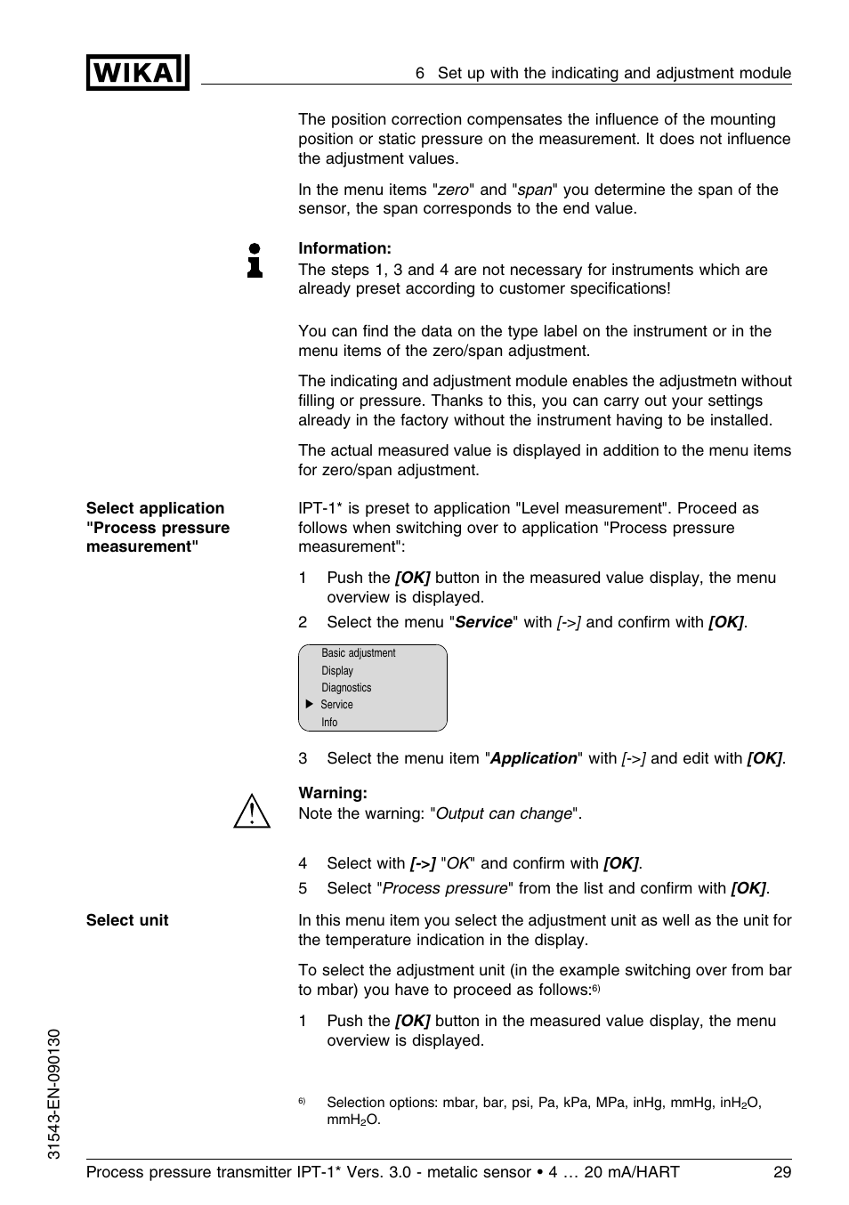 WIKA IPT-11 User Manual | Page 29 / 56