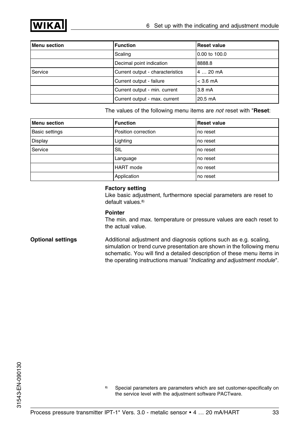 WIKA IPT-11 User Manual | Page 33 / 56