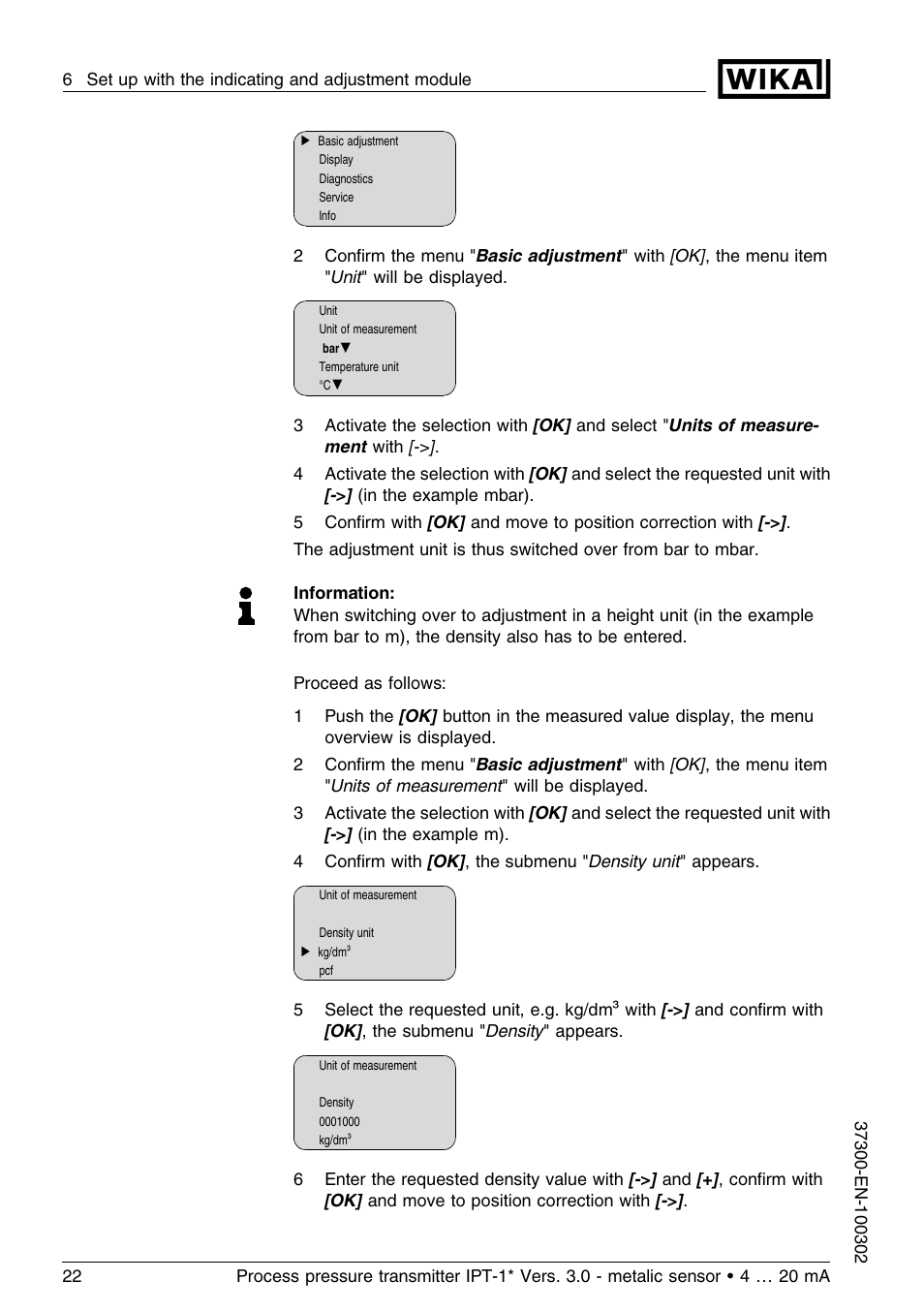 WIKA IPT-11 User Manual | Page 22 / 48