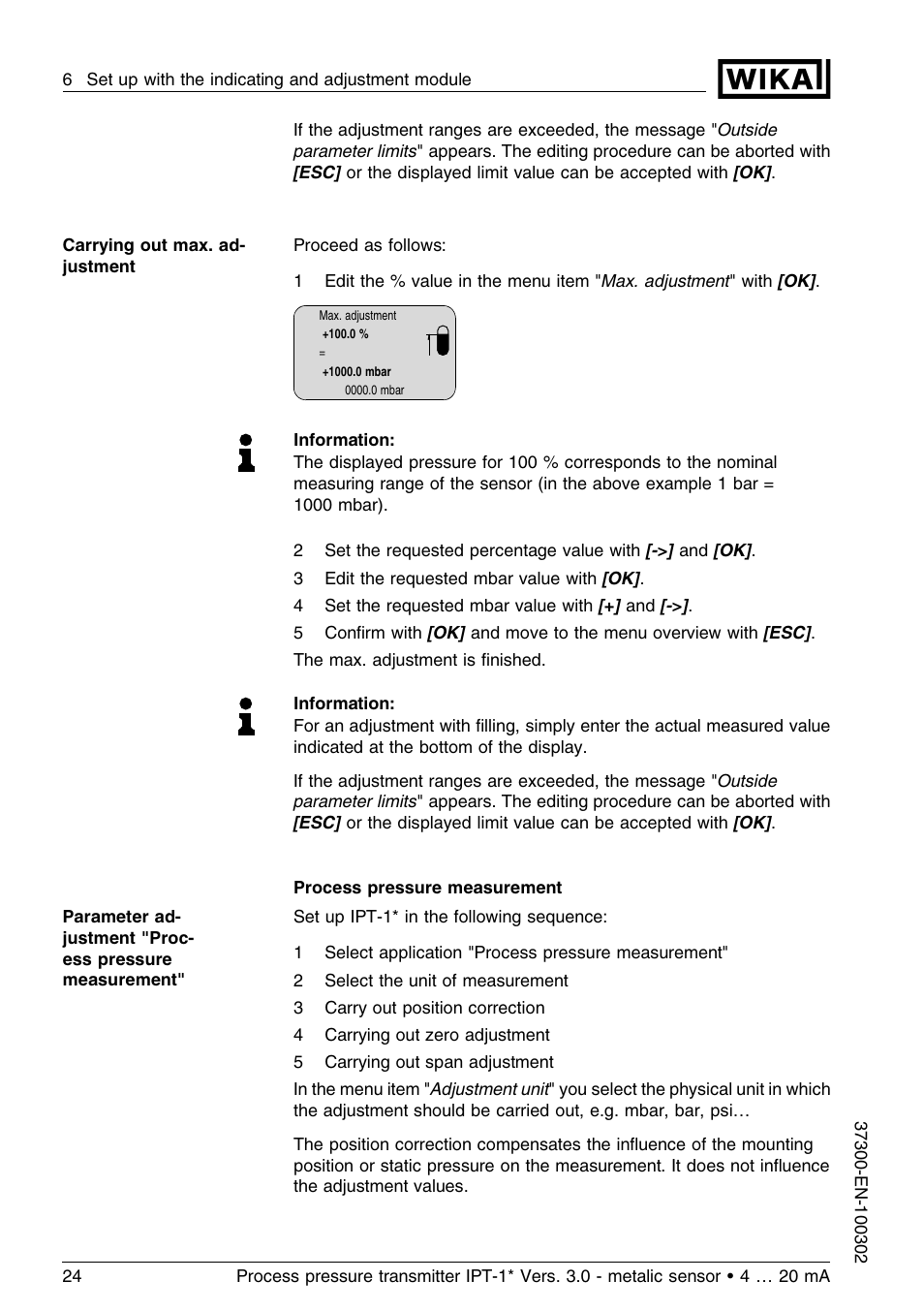 WIKA IPT-11 User Manual | Page 24 / 48