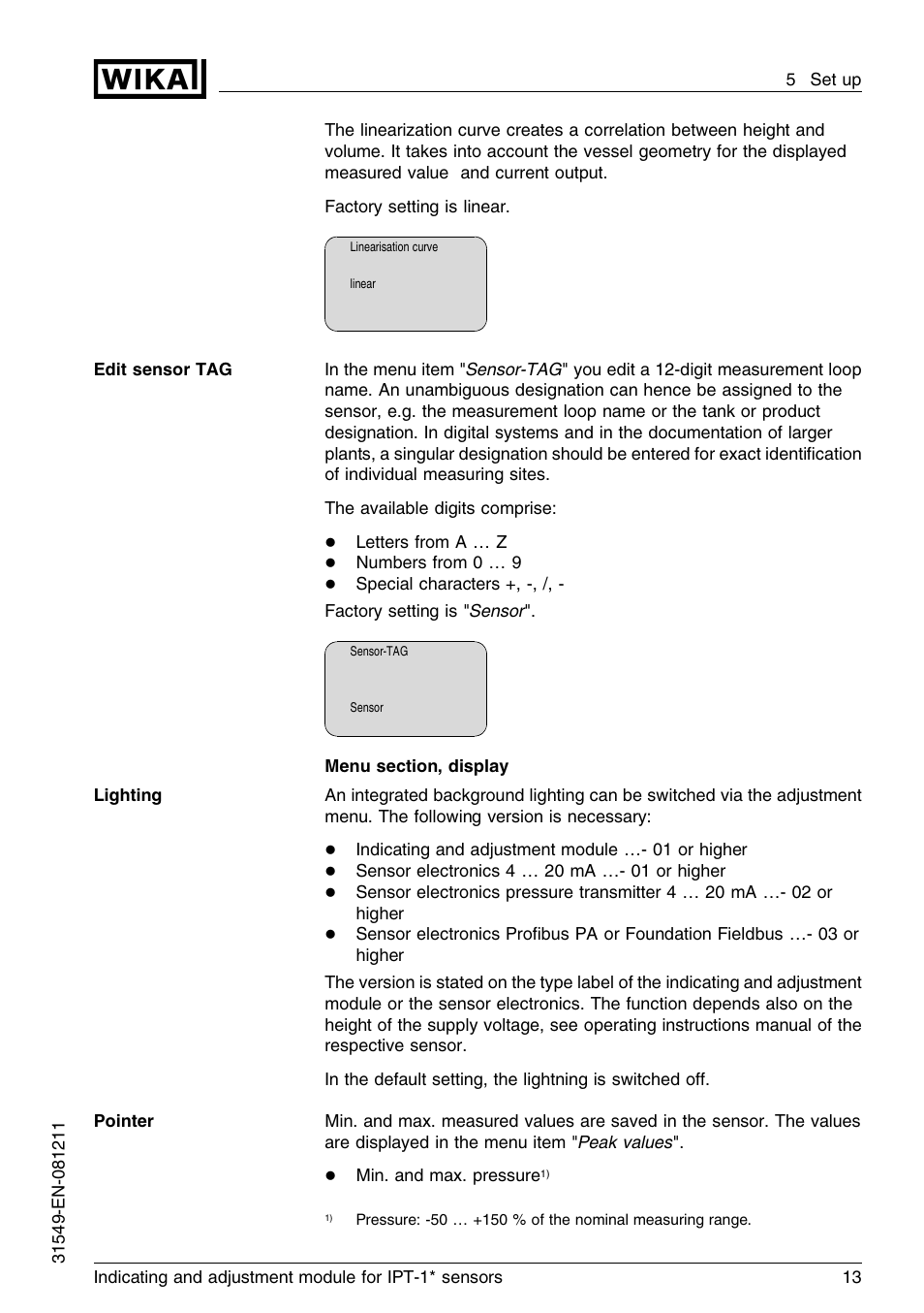 WIKA IPT-11 User Manual | Page 13 / 36