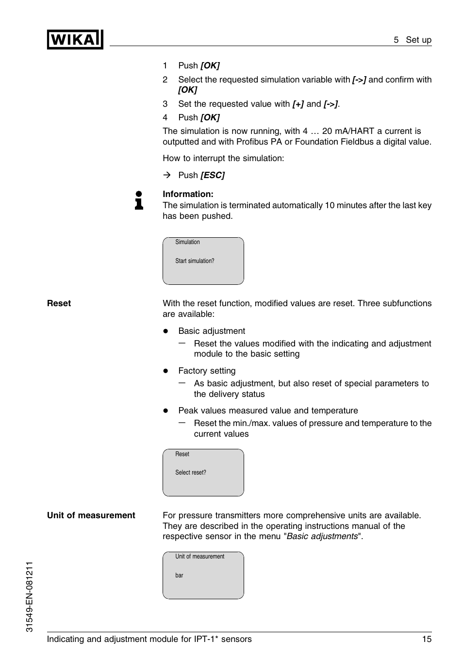 WIKA IPT-11 User Manual | Page 15 / 36