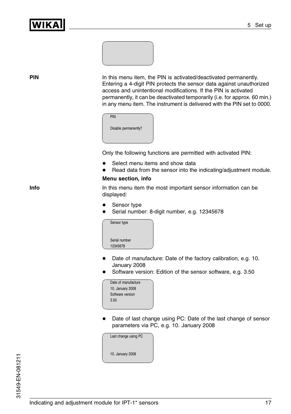 WIKA IPT-11 User Manual | Page 17 / 36
