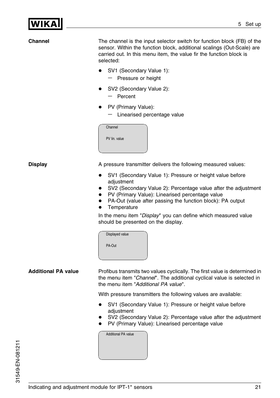 WIKA IPT-11 User Manual | Page 21 / 36