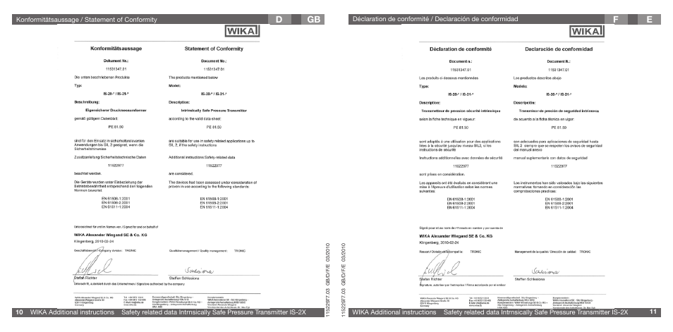 Ef gb d | WIKA IS-21-S User Manual | Page 6 / 7