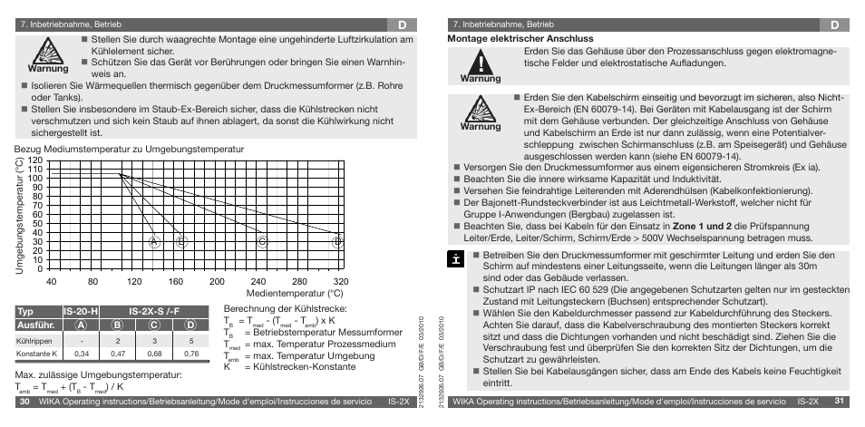 WIKA IS-21-F User Manual | Page 16 / 43