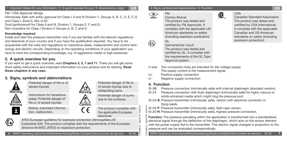 WIKA IS-21-F User Manual | Page 3 / 43