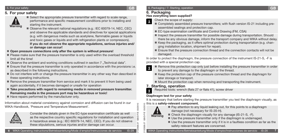WIKA IS-21-F User Manual | Page 4 / 43