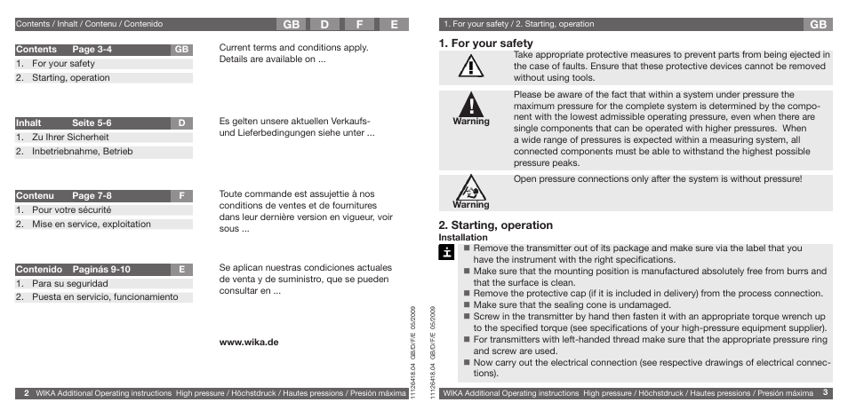 WIKA IS-20-H User Manual | Page 2 / 7
