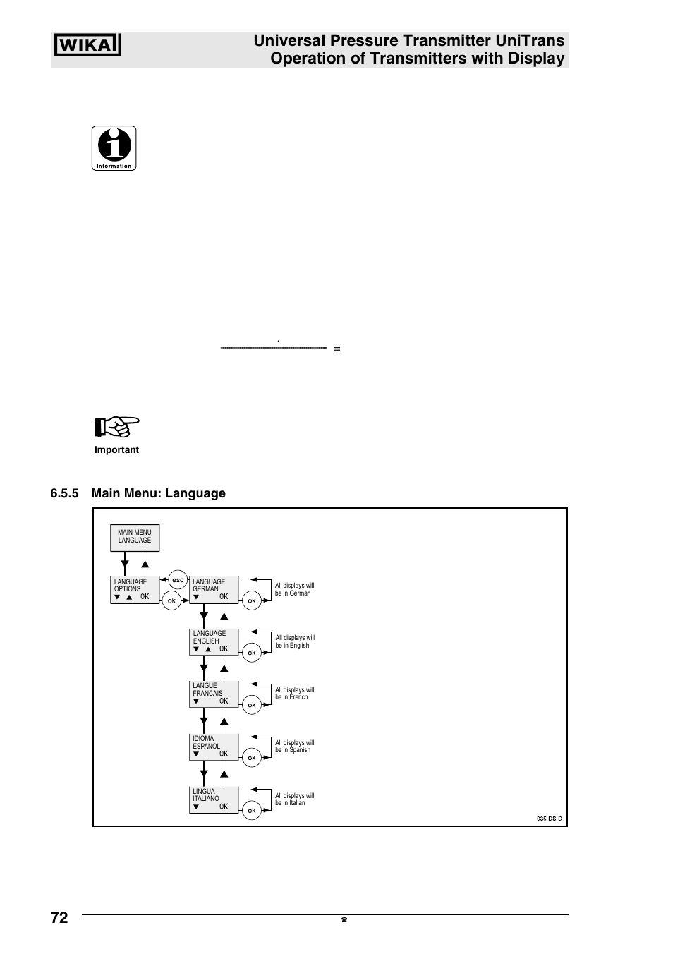 Example, Density correction: 0.9 g/cm, 9 g/cm | 4 mm | WIKA UT-11 User Manual | Page 33 / 42