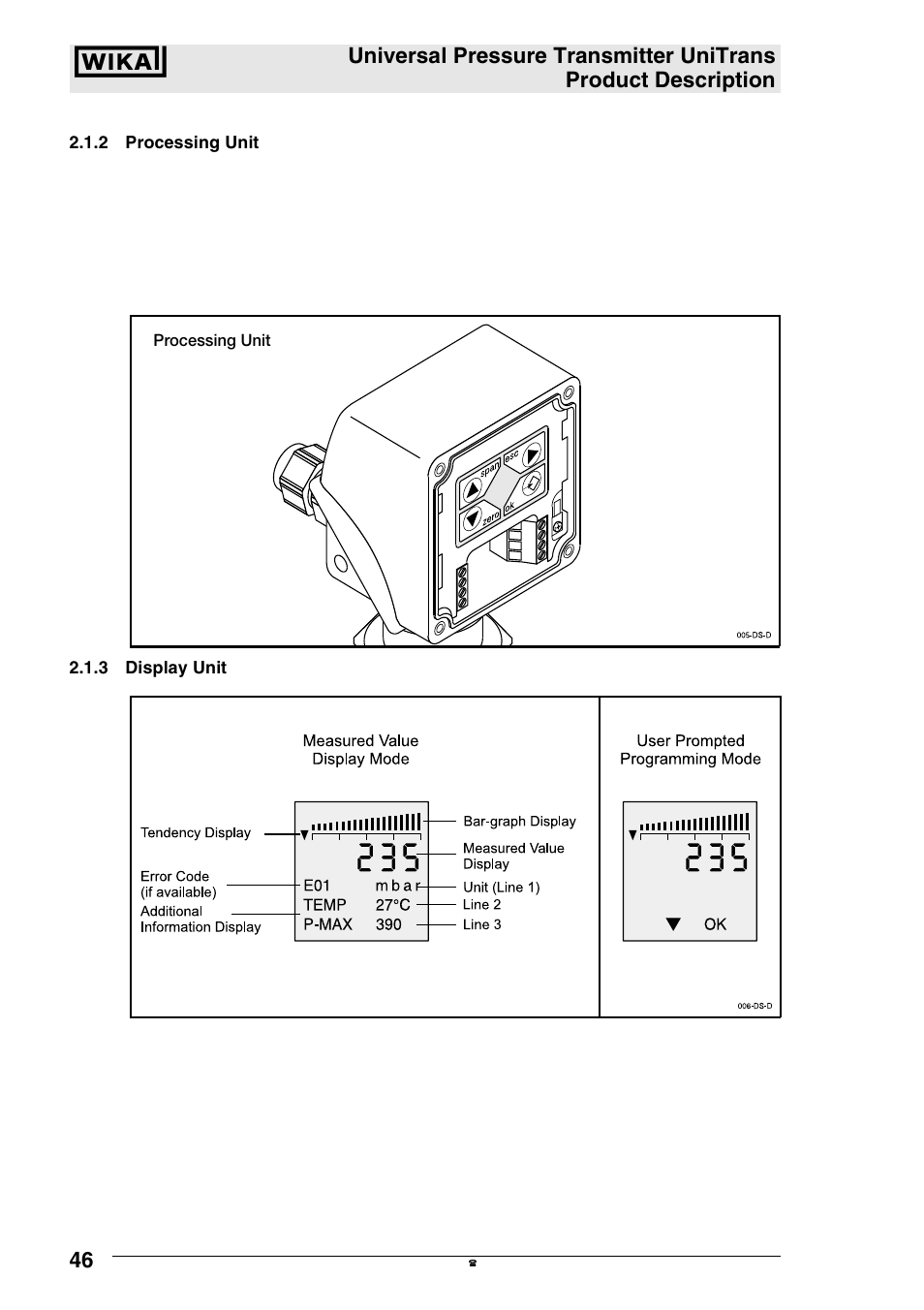 WIKA UT-11 User Manual | Page 7 / 42