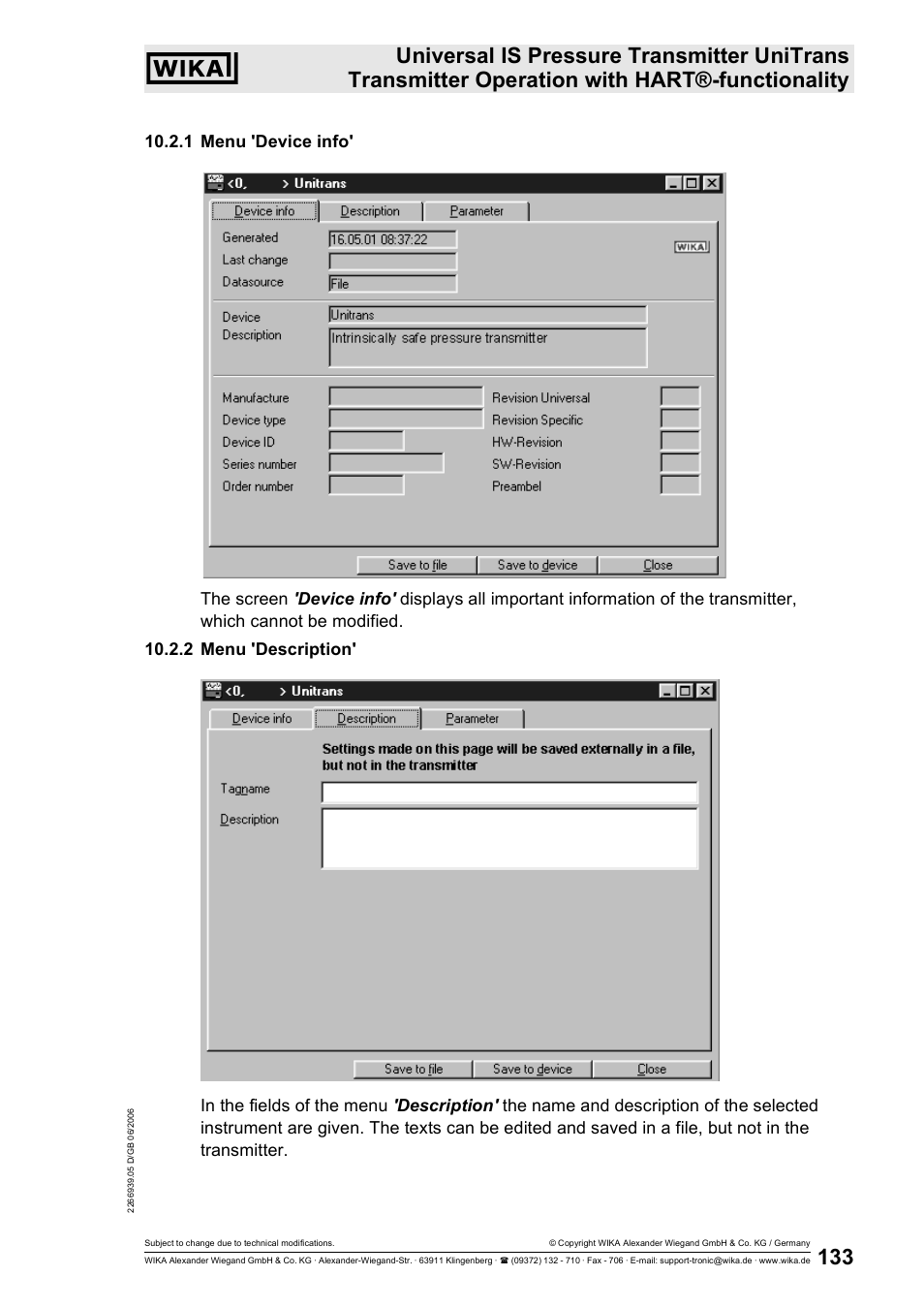 WIKA IUT-11 User Manual | Page 58 / 78