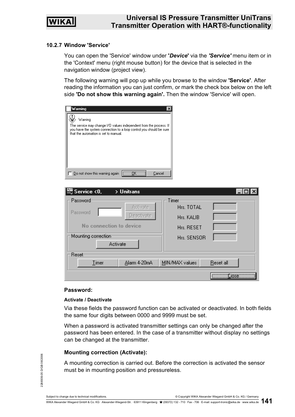 WIKA IUT-11 User Manual | Page 66 / 78