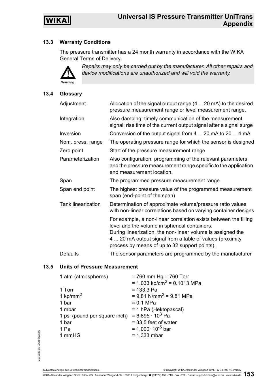 WIKA IUT-11 User Manual | Page 78 / 78