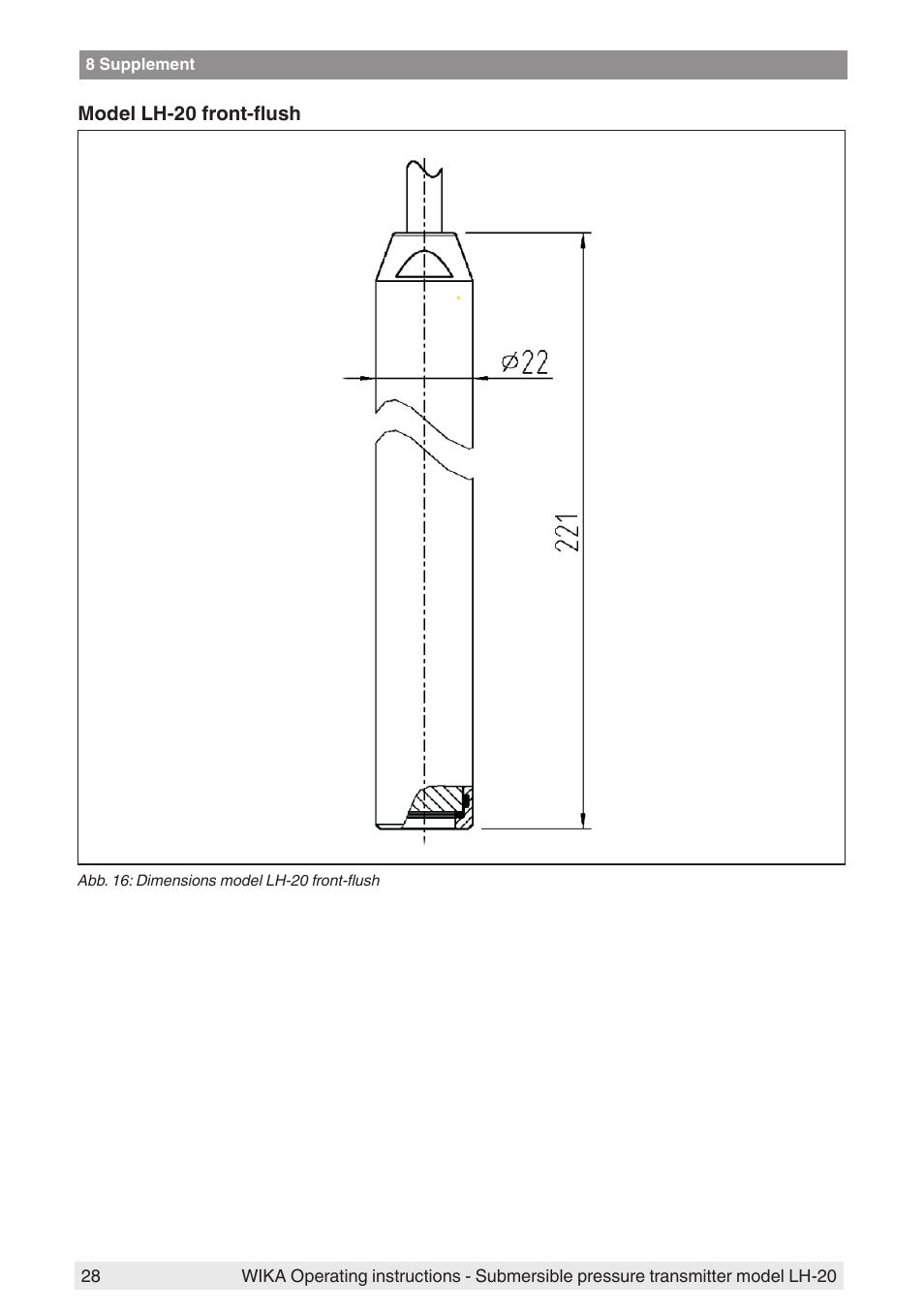 WIKA LH-20 User Manual | Page 28 / 60