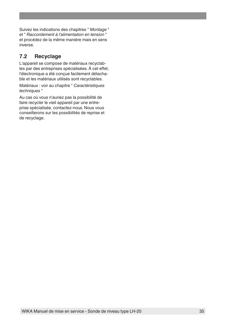 2 recyclage | WIKA LH-20 User Manual | Page 35 / 60
