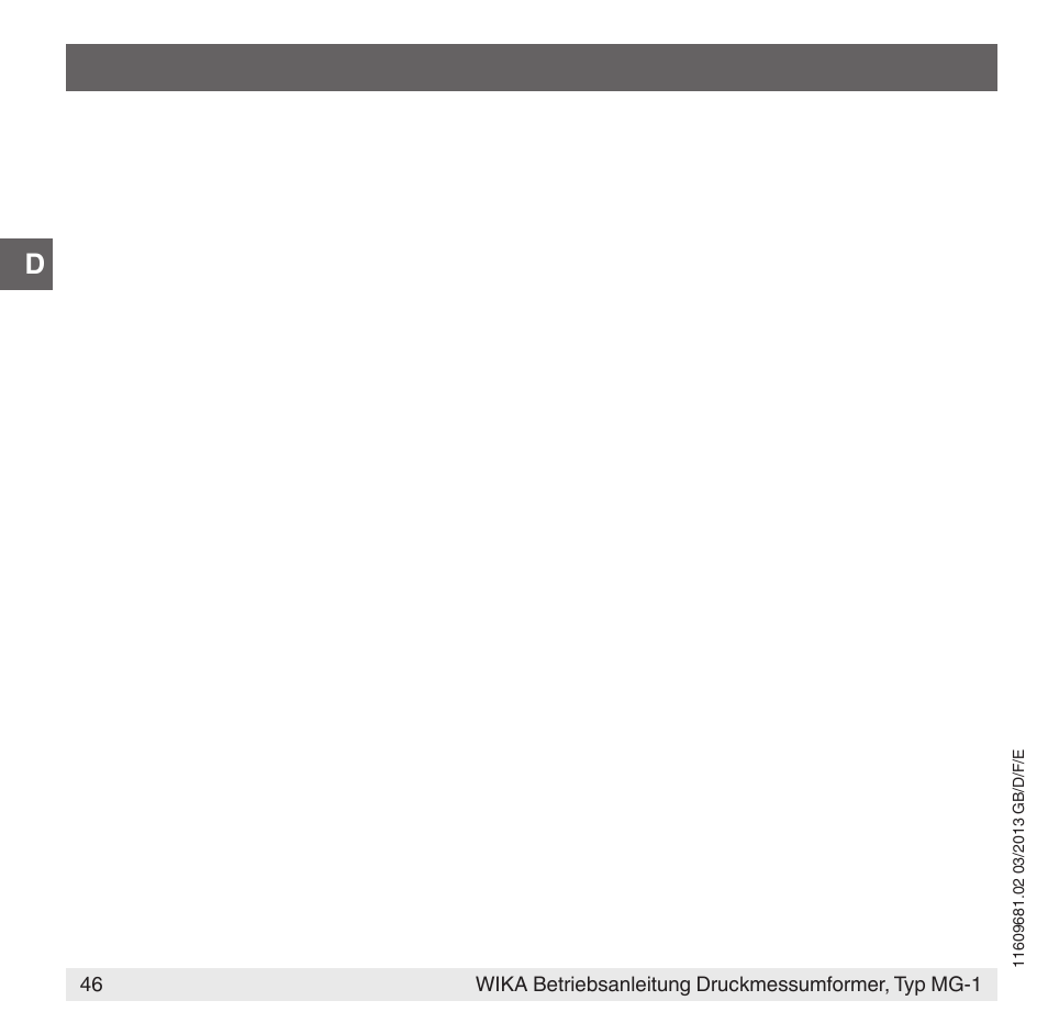 WIKA MG-1 User Manual | Page 46 / 92