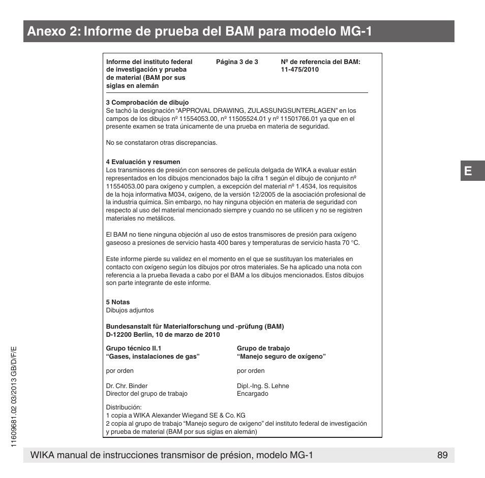 WIKA MG-1 User Manual | Page 89 / 92