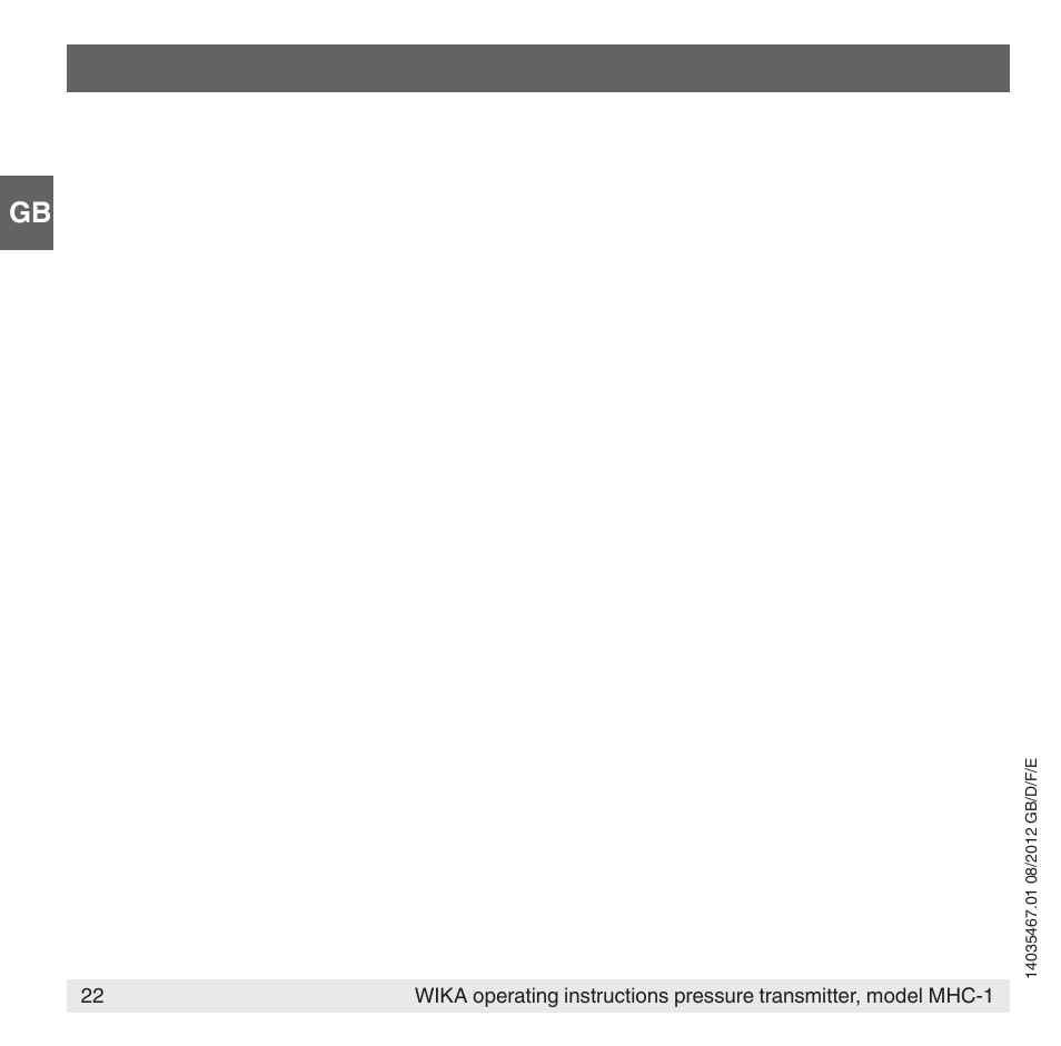 WIKA MHC-1 User Manual | Page 22 / 84
