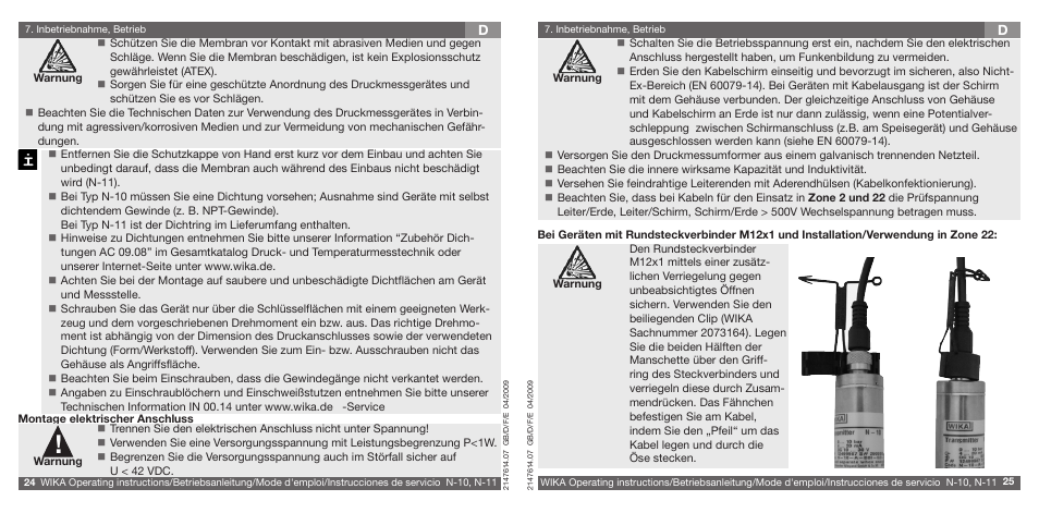 WIKA N-11 User Manual | Page 13 / 35