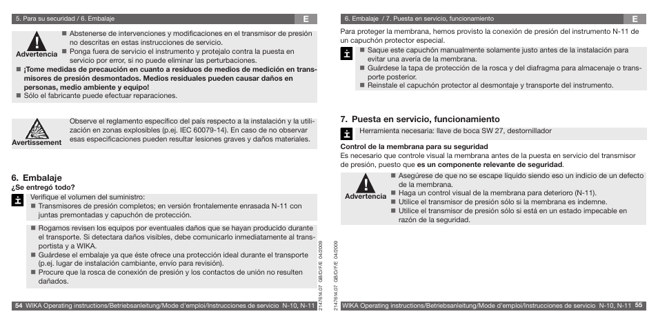 WIKA N-11 User Manual | Page 28 / 35