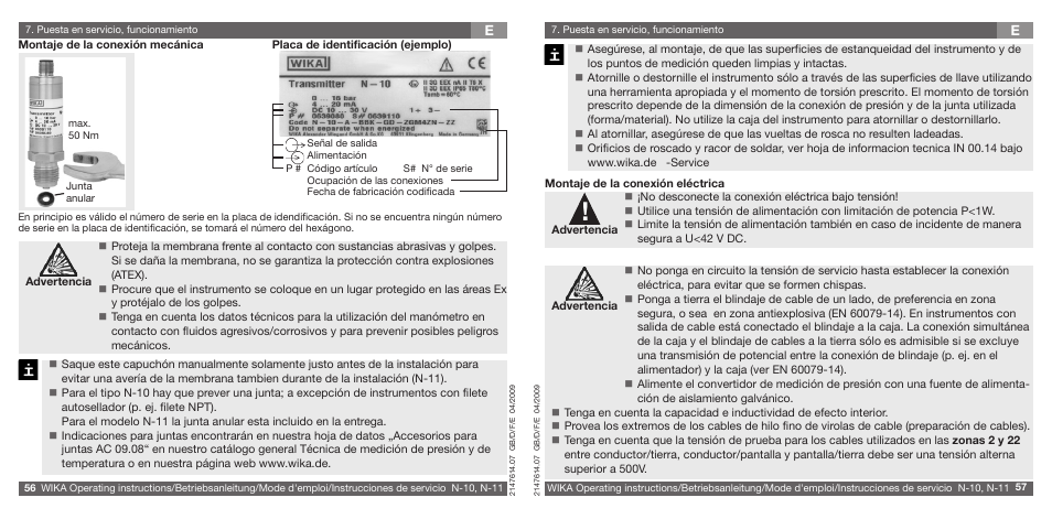 WIKA N-11 User Manual | Page 29 / 35