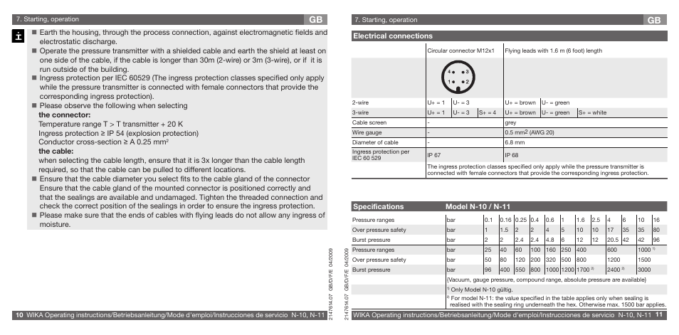 WIKA N-11 User Manual | Page 6 / 35