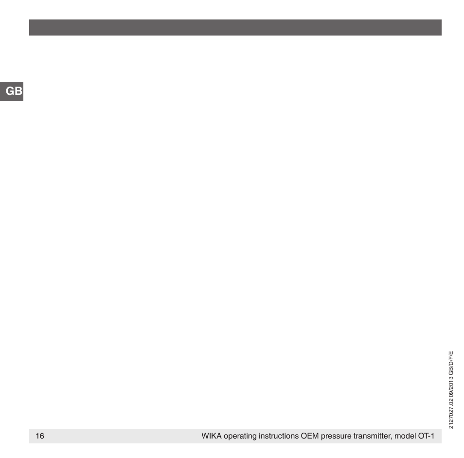WIKA OT-1 User Manual | Page 16 / 60