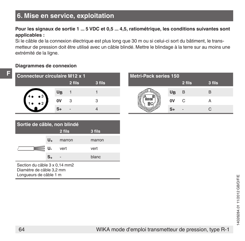 Mise en service, exploitation | WIKA R-1 User Manual | Page 64 / 92
