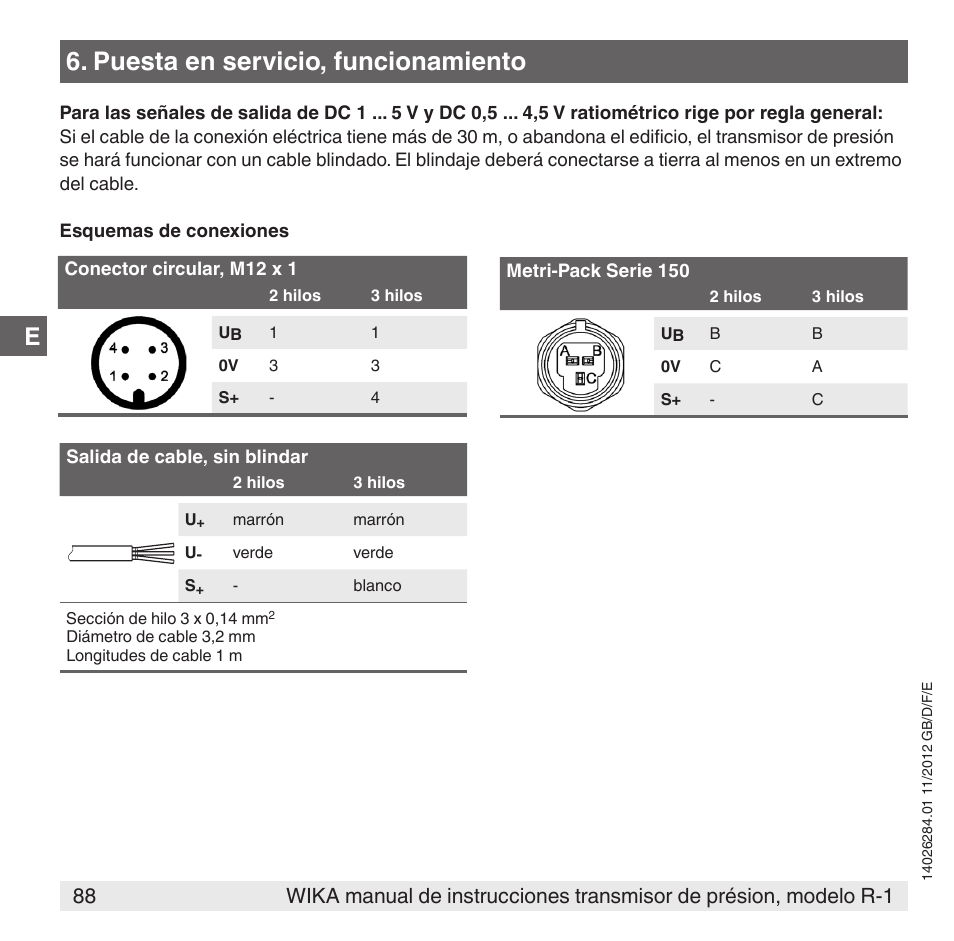 Puesta en servicio, funcionamiento | WIKA R-1 User Manual | Page 88 / 92