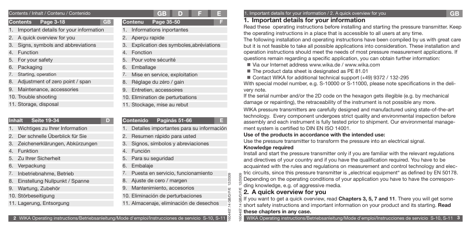 WIKA S-10 User Manual | Page 2 / 35