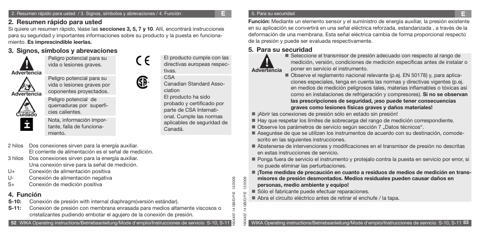 WIKA S-10 User Manual | Page 27 / 35