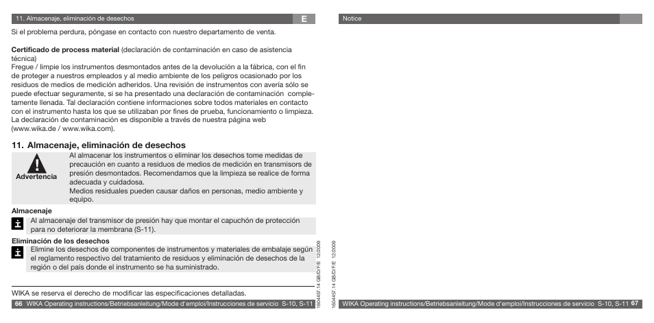 WIKA S-10 User Manual | Page 34 / 35