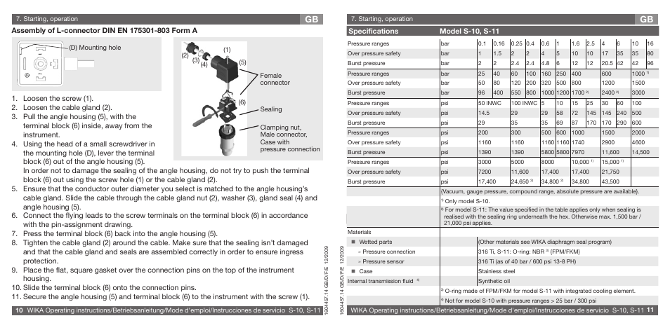 WIKA S-10 User Manual | Page 6 / 35