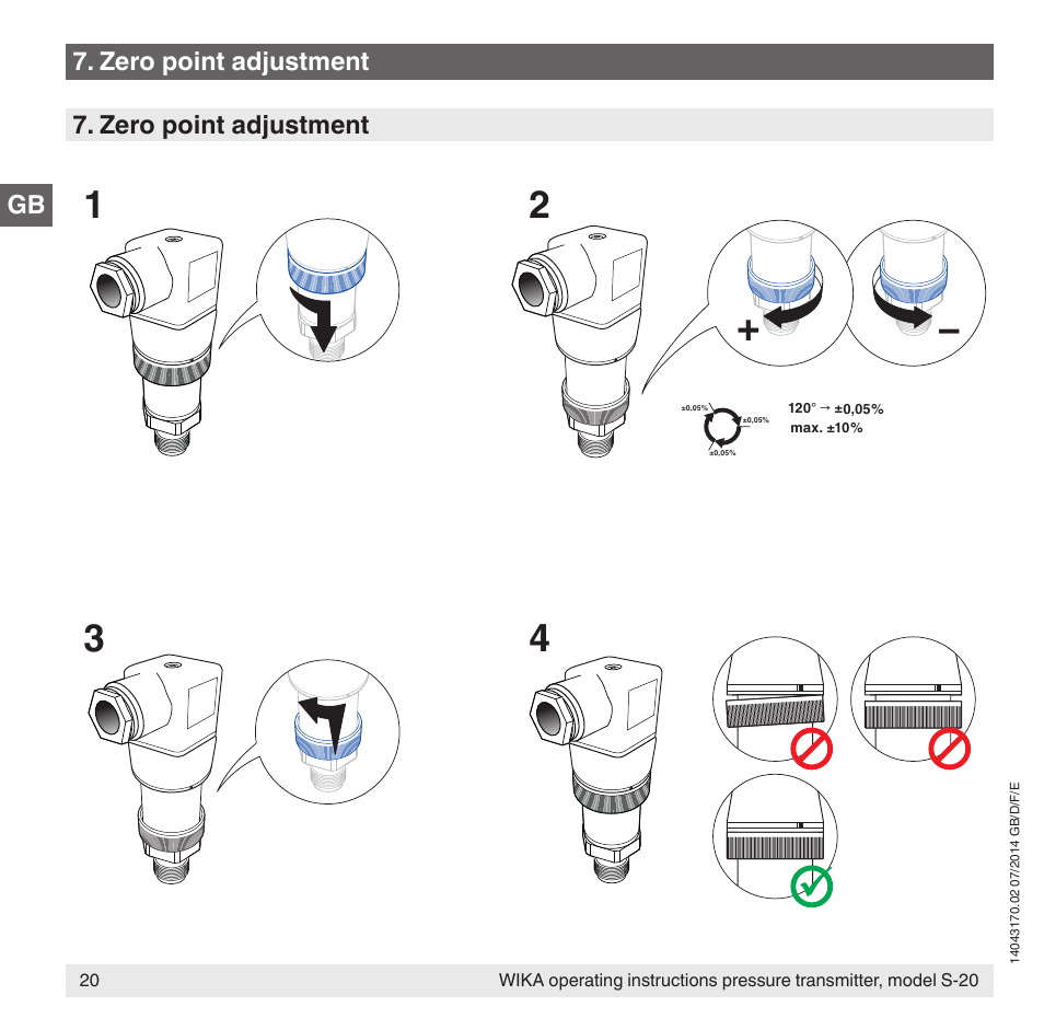 WIKA S-20 User Manual | Page 20 / 96
