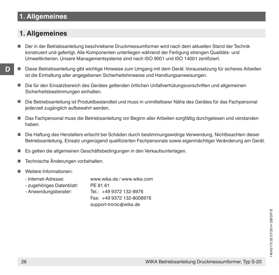 D1. allgemeines 1. allgemeines | WIKA S-20 User Manual | Page 26 / 96