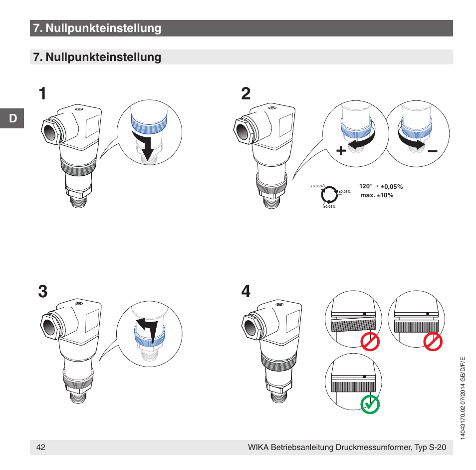 WIKA S-20 User Manual | Page 42 / 96