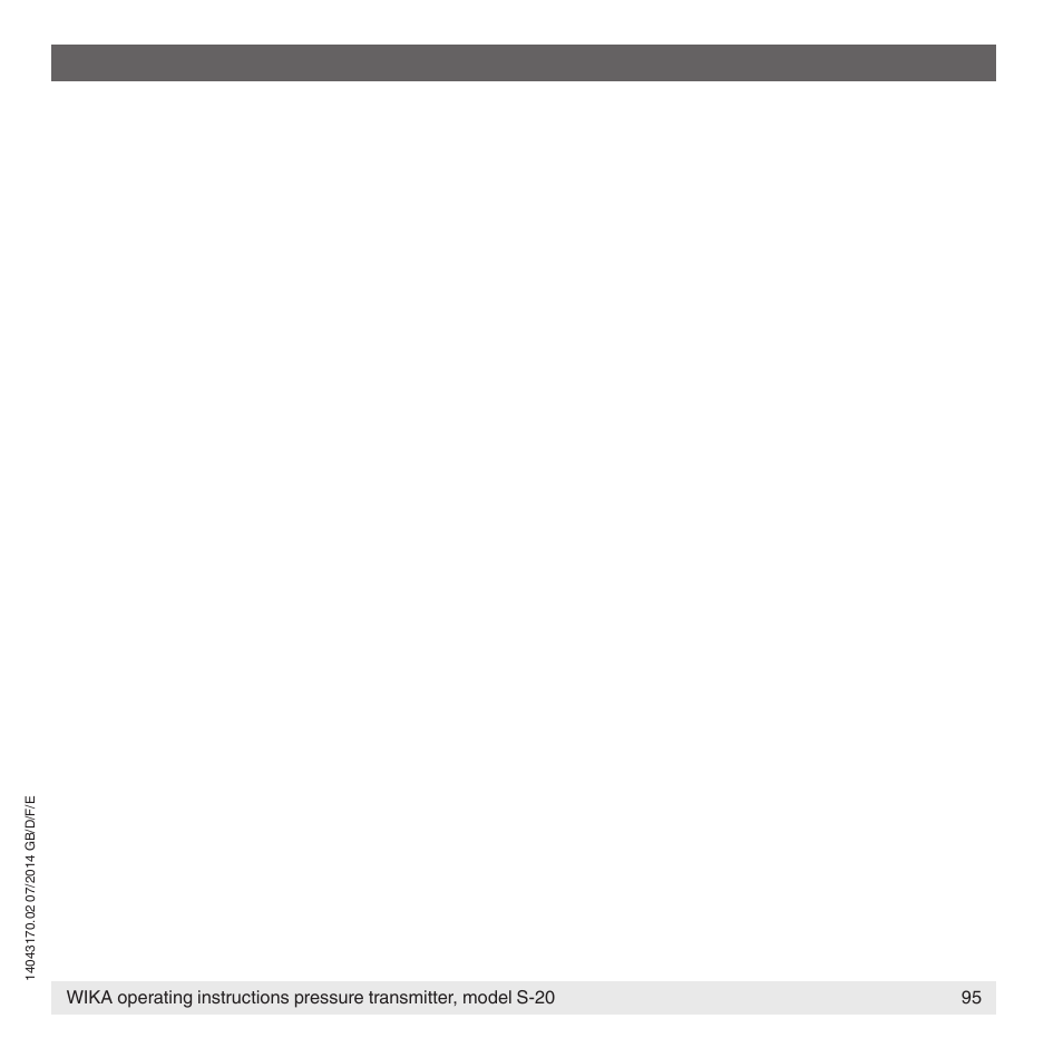WIKA S-20 User Manual | Page 95 / 96