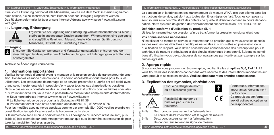 WIKA SL-1 User Manual | Page 15 / 21