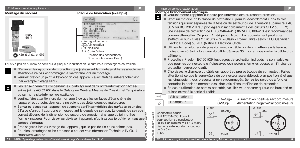 WIKA SL-1 User Manual | Page 17 / 21